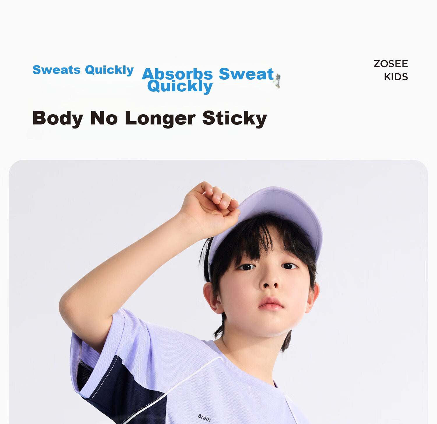 Zuo Xi Boys' Summer Sportswear Set A-Class 2026 Patchwork Mesh Quick-Dry Breathable White 150 4